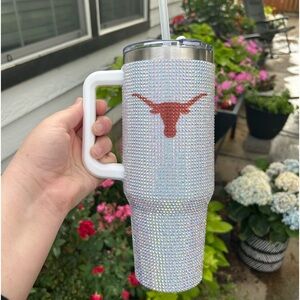 UT Austin Longhorns Football 40oz Bedazzled Tumbler